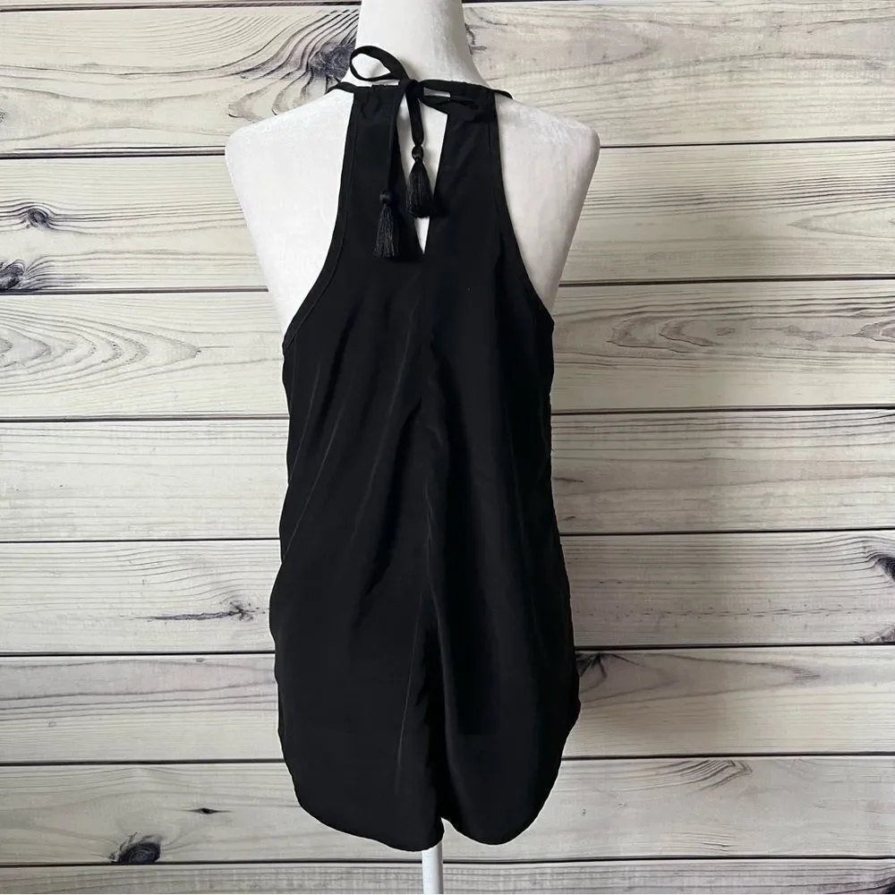 Athleta Black Dunes Eyelet Tank Top
